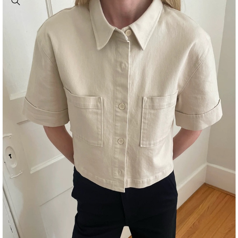 OAK + FORT TWILL SHORT SLEEVE SHIRT IN BLACK